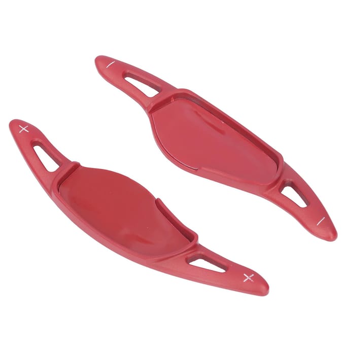 2 stuks Stuurwiel Schakelpaddels Aluminiumlegering Auto Interieur Decoratie Accessoires Vervanging rood