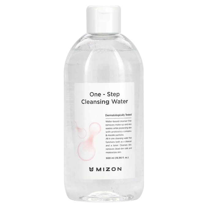 Mizon, One Step Cleansing Water, 500 ml (16.9 fl oz) white