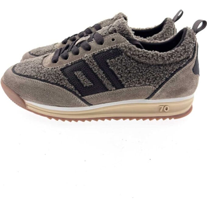 BACK70 Jogger Teddy Sneakers - Leer - Dames - Bruin - Maat 40