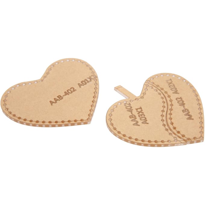 Acryl Sleutelhanger Patroon DIY Hartvormig Hanger Handgemaakt Leerwaren Sjabloon beige