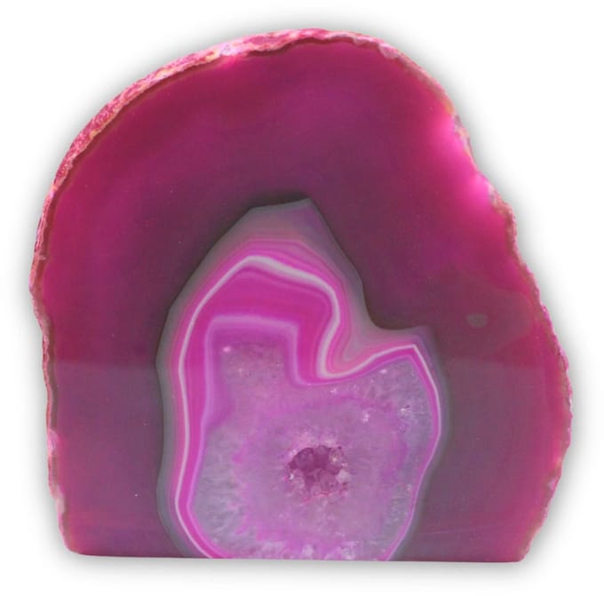 Agaat einden roze (gekleurd) nr.18