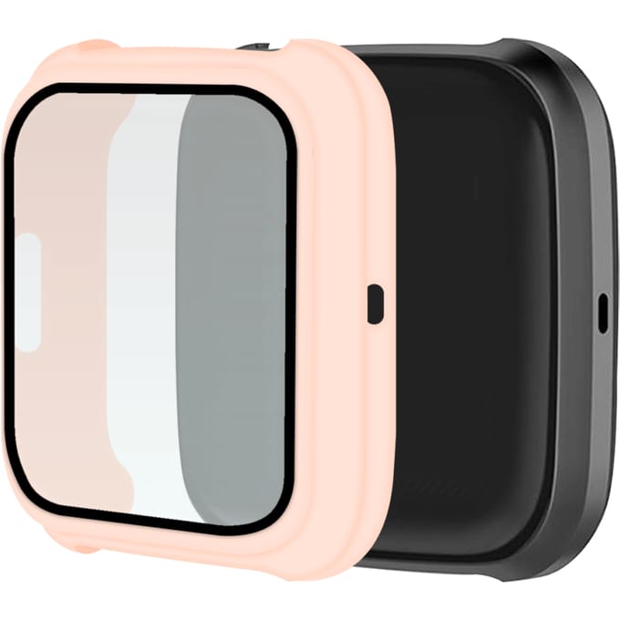 Fitbit Versa 2 Hoesje met Screenprotector gehard glas - Roze