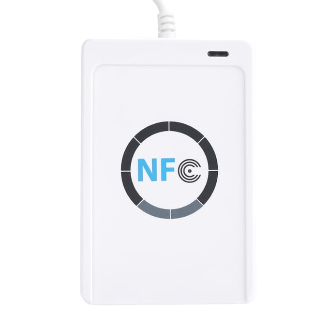 NFC RFID Lezer Schrijver ACR122U ISO 14443A B Gratis Software in Wit white