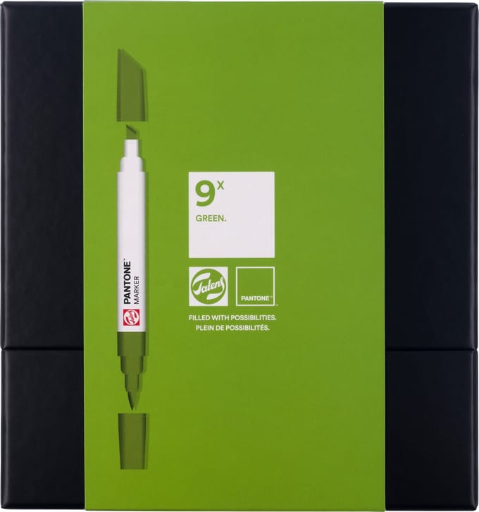 Talens | Pantone marker set 9x Green