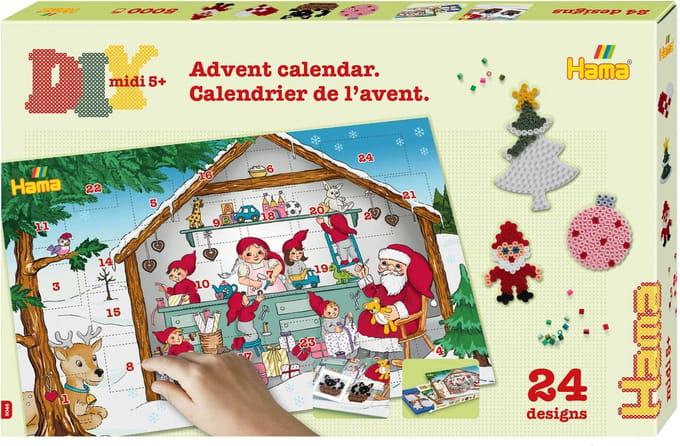 Hama - Adventskalender - Set met 5000 strijkkralen