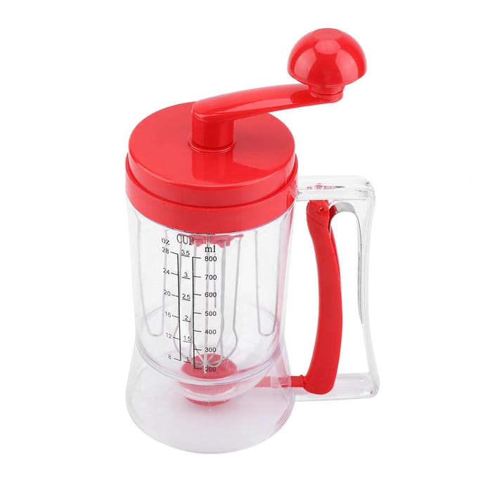 Handheld Handmatige Pannenkoek Cupcake Beslag Mixer Dispenser Blender Machine Bakgereedschap red