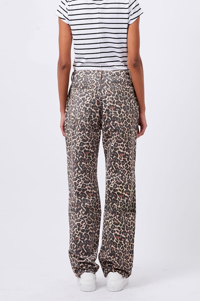 French Connection Rallie Stripe Fitted Tee White/black Maat: XL | Pantalons Outlet | Dames | Bruin