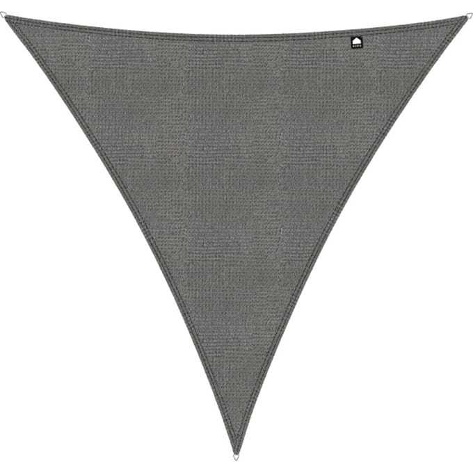 Kopu® Schaduwdoek Driehoek 4 mtr - 280 grams Waterdoorlatend - Grijs