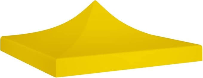 Partytent Dak - Feesttent Overkapping - Buitenfeest Bescherming - Waterdicht UV-bestendig - 2 x 2 Meter - Geel