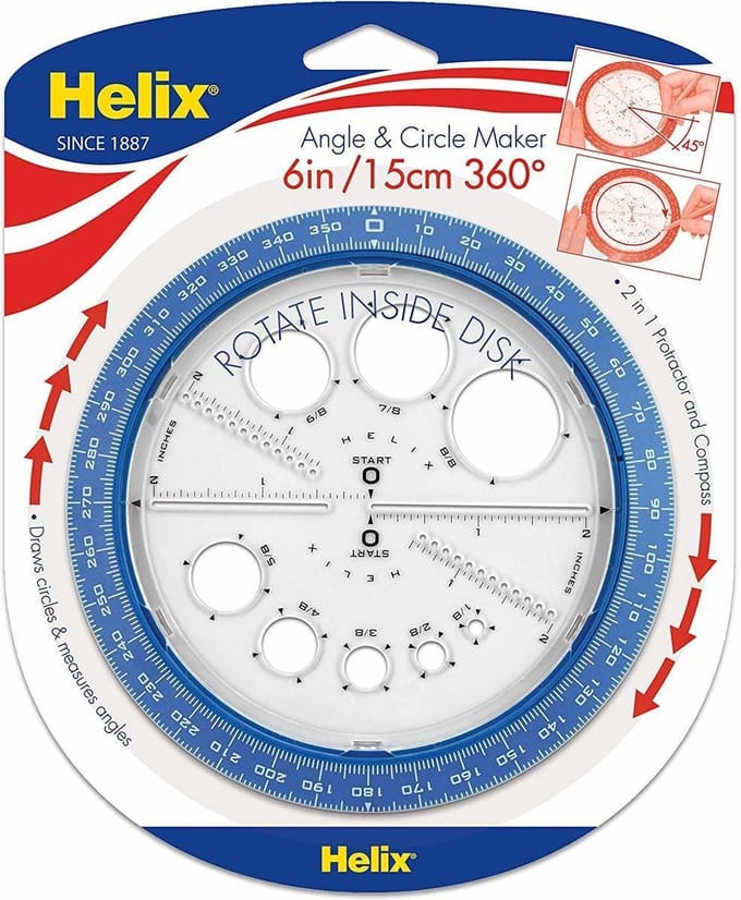 Cirkel en Hoekmaker + Liniaal