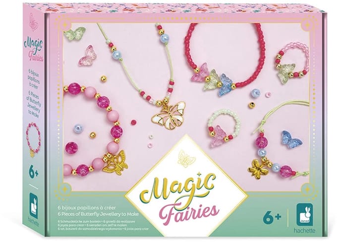 Janod - Magic Fairies - Creatief Pakket - 6 Vlinderjuwelen - Knutselpakket
