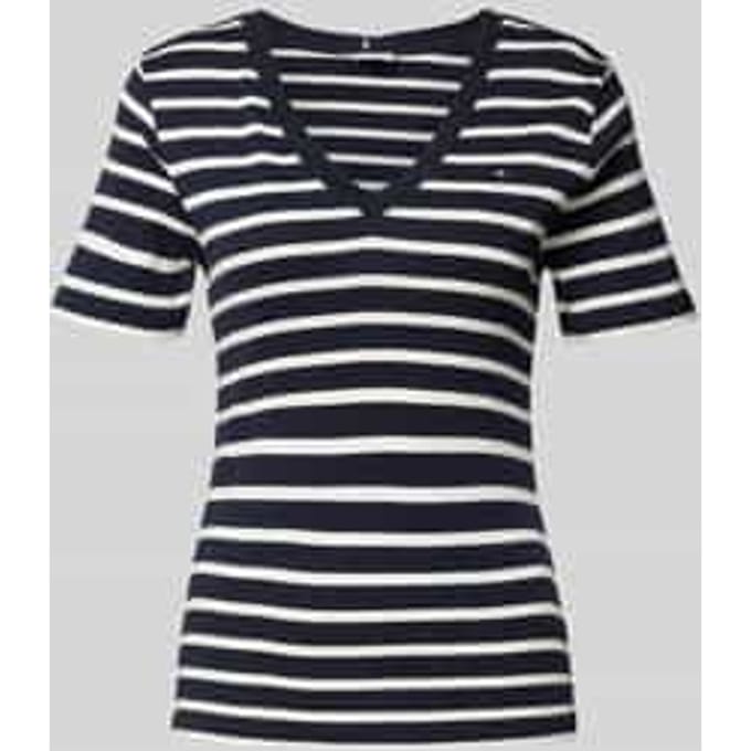 Slim fit T-shirt met logostitching, model 'CODY'