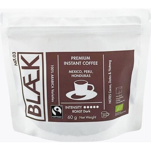 Blaek BLÆK Organic Instant Coffee No. 3 Dark Roast Bio 60g