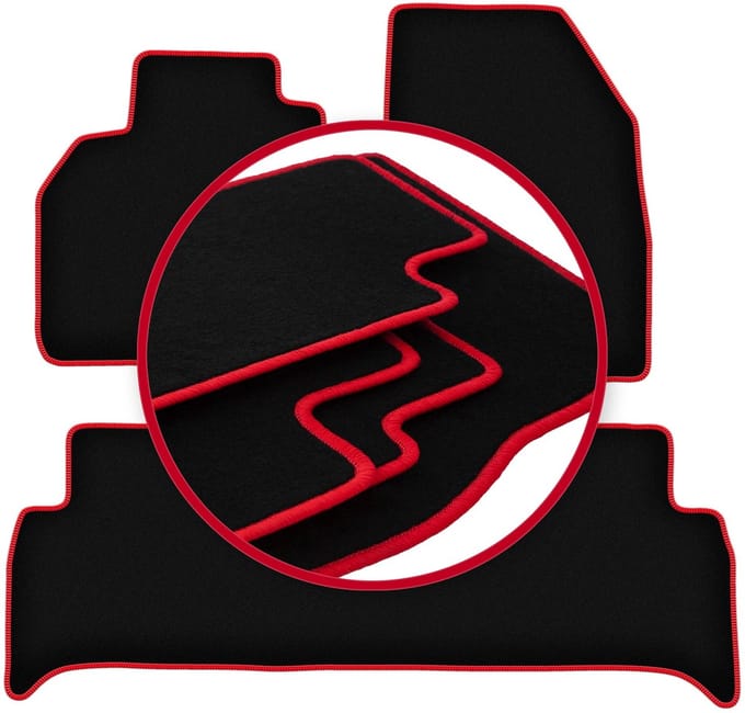 CARLUX-RED automatten voor: Renault Scenic III minivan (2009-2016)