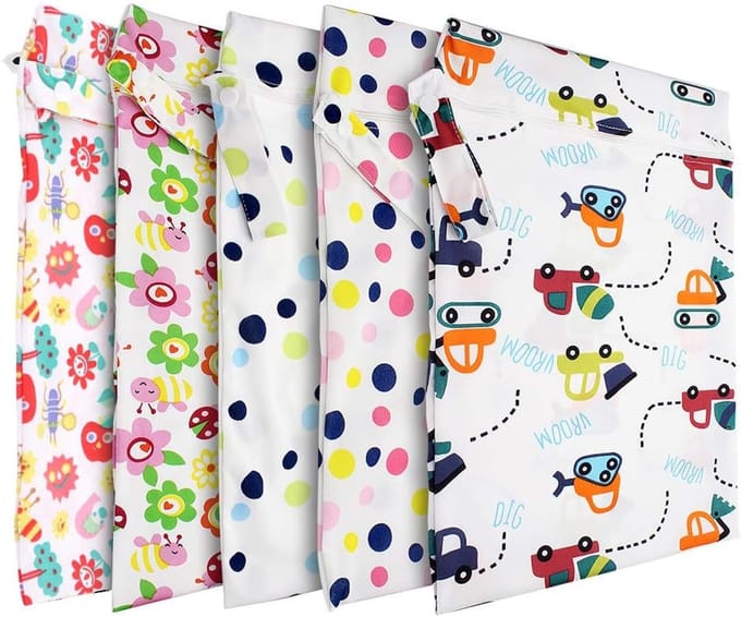 Natte Luiertas - Luier Organizer - Babyverzorging - Waterproof Polyester - 30x40 cm - Multicolour