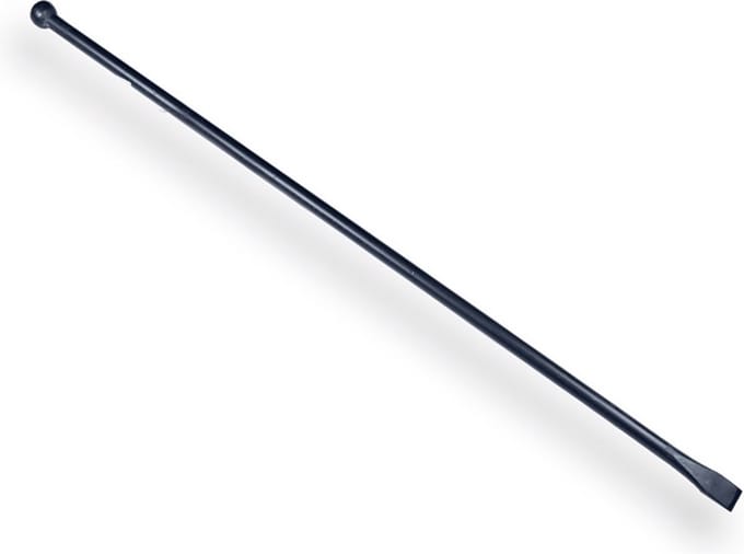 DE WIT Stootijzer 140cm rond DE WIT knop/platte bek