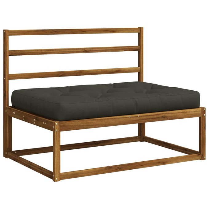 vidaXL - Pallet - Zitkussen - VIANEN - 100% - Polyester - Antraciet