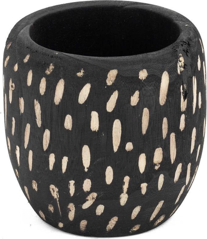 HomeBound by KY | Houten bloempot Batik | bloempot hout