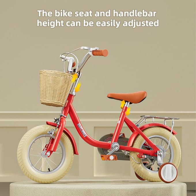 Kinderfiets Oefenfiets - Loopfiets Peuter - Leren Balanceren - Stalen Frame - N.v.t. - Rood