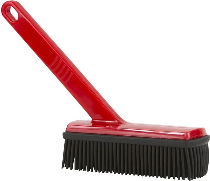 Kledingborstel - met handgreep - 29 cm - rubber - interieurborstel - schoonmaakborstels / kledingborstels