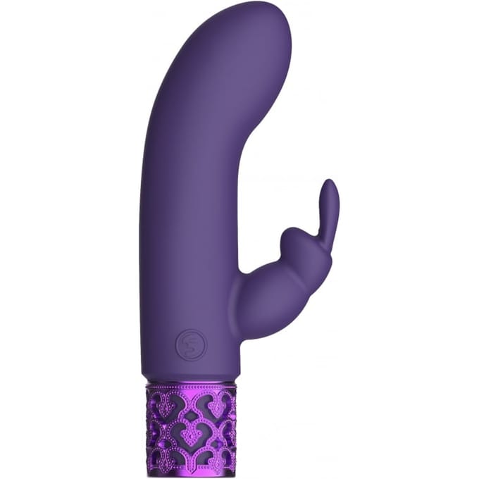 Royal Gems - Krachtige oplaadbare Rabbit vibrator - Paars