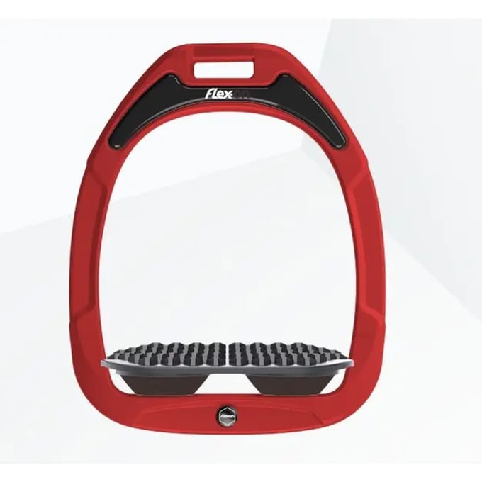Endurance stijgbeugels Rood/Grijs/Bruin Flex-On Green Composite