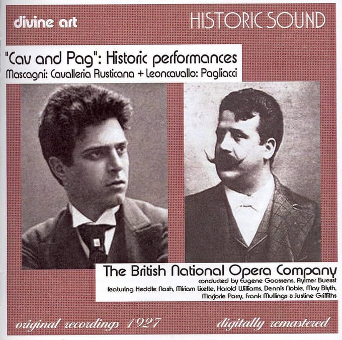 British National Opera Company - Cav And Pag: Historic Performances (2 CD)