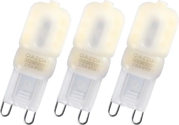 LUEDD Set van 3 G9 LED lampen CUTE PC 2W 200 lm 2700K