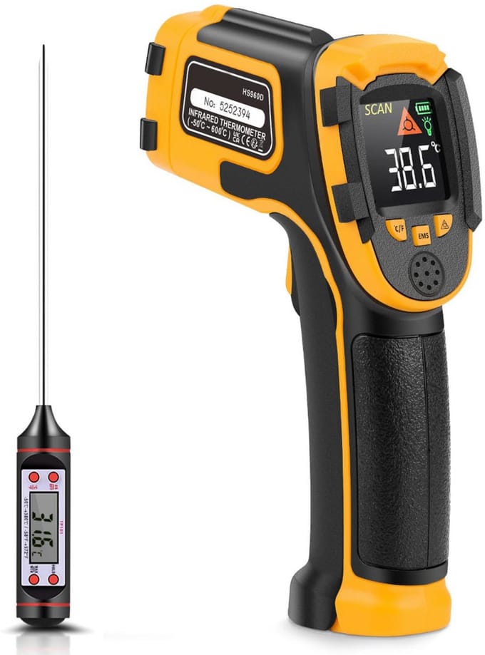 ZRSS® Infrarood Thermometer - Temperatuur meter laser - Voorhoofd - Digitaal