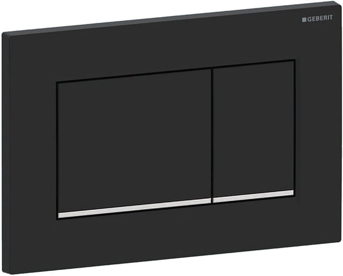Geberit Sigma30 bedieningsplaat 2-toets - matzwart