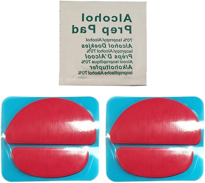 Muis Schaatspads - Glijders Vervanging - Soepelere Beweging - PTFE Smering - 2 Sets - Rood