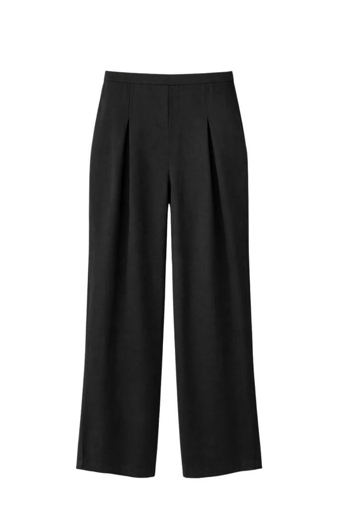 Dames Hoge Taille Wijde Pantalon van Crepe
