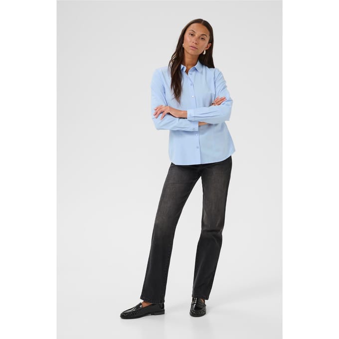Overhemd met lang mouwen KAgiulia Tight fit blue