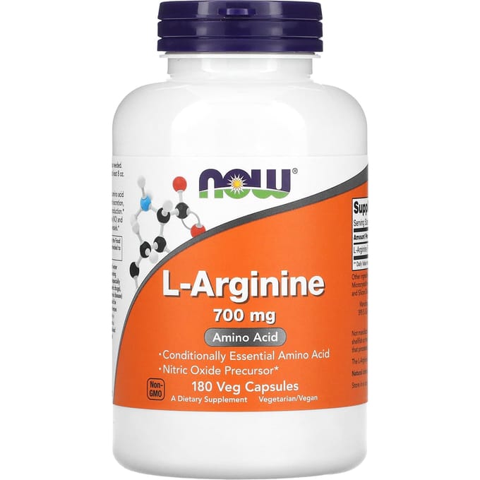 NOW Foods, L-Arginine, 700 mg, 180 vegetarische capsules