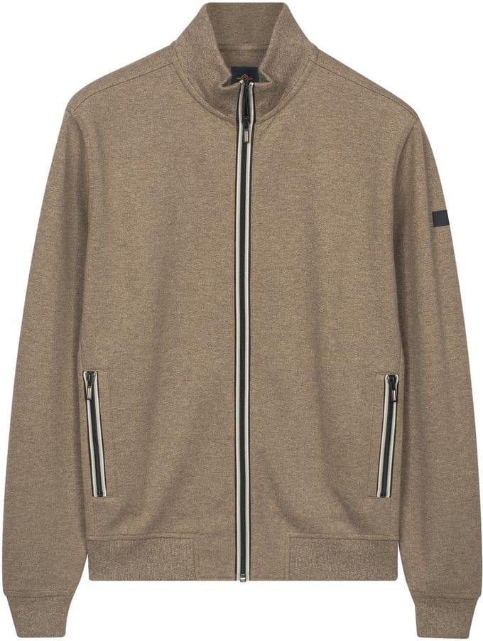 Baileys Vest Subtle Faux-Uni Sweat Doubleface Interlock Taupe / male