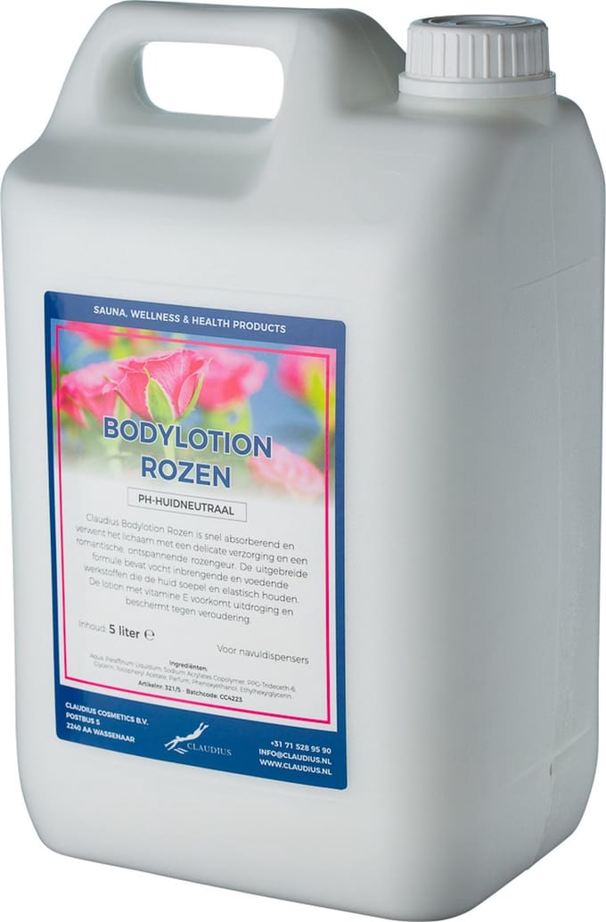 Bodylotion Rozen 5 liter - navulling