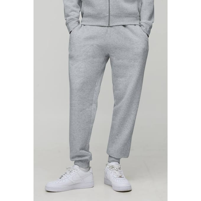 Essential BM Signature Regular Fit Jogger | Grey Marl | Size Small