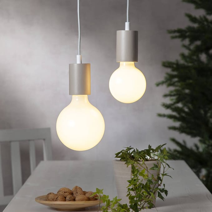 3 standen - G125 Globelamp - E27 - 7.5W - Extra Warm Wit - 2700K - Opaal