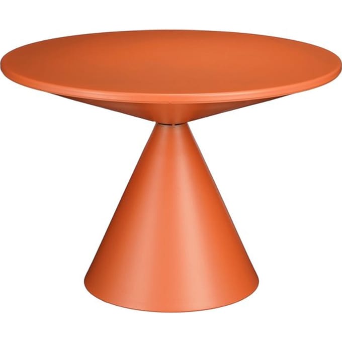 Mica Decorations Royale Bijzettafel - H42 x Ø60 cm - Metaal - Oranje