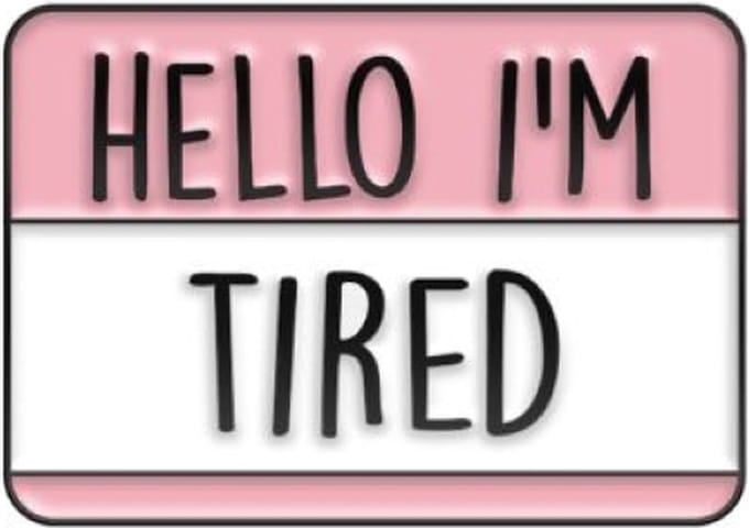 Pin Broche - enamel pin - kledingspeld - Hello tired