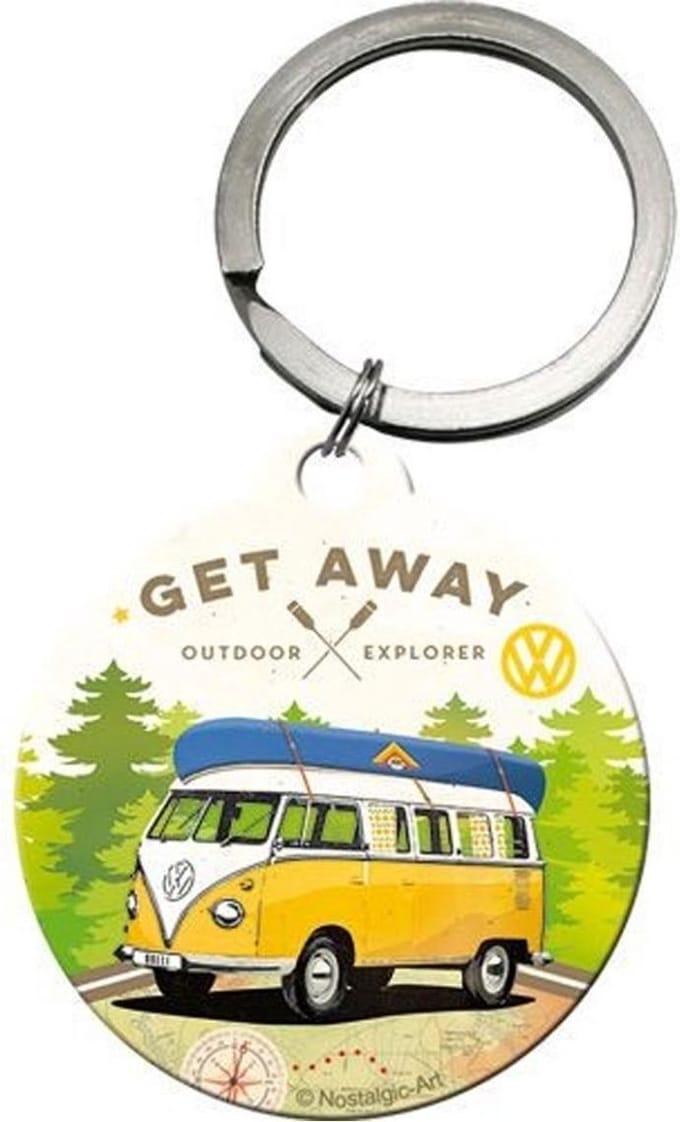 VW Bulli Get Away Sleutelhanger.