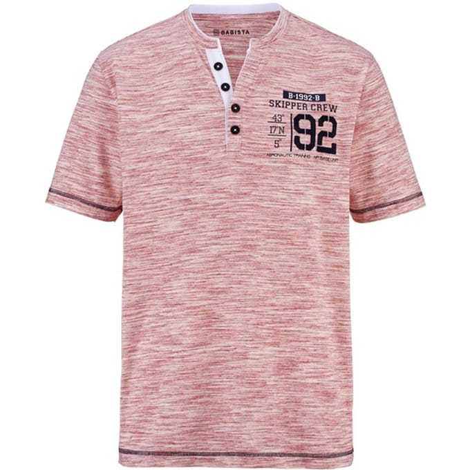 Babista herren T-Shirt - 44/46 - rood - Plus Size