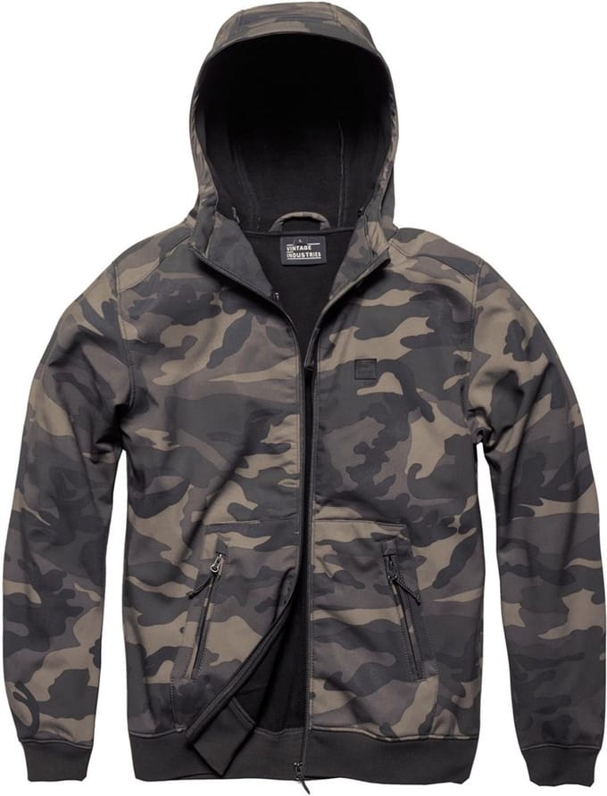 Vintage Industries Funktionsjacke Ashore Softshell Jacket Dark Camo