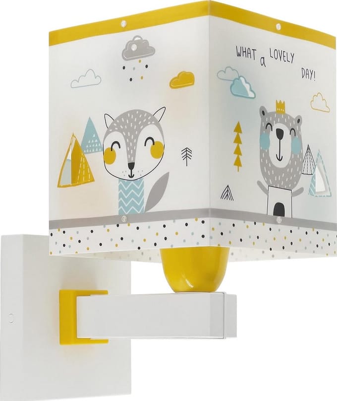 Kinderwandlamp voor de Slaapkamer met Dierenprint