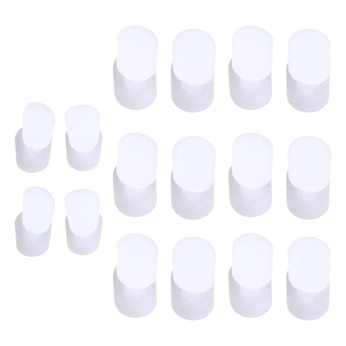 8pairs box Silicone Toe Separator Pain Relief Hallux Valgus Corrector Overlapping Toes Separator white