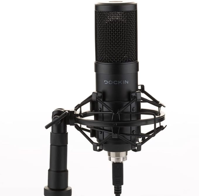 USB Podcast Microfoon voor PC en Mac - Plug & Play met Lange Kabel, Statief & Popfilter