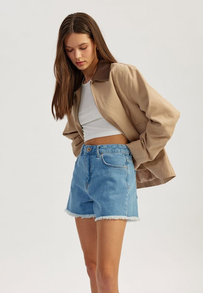 Denim Mini-lengte Jeansshorts