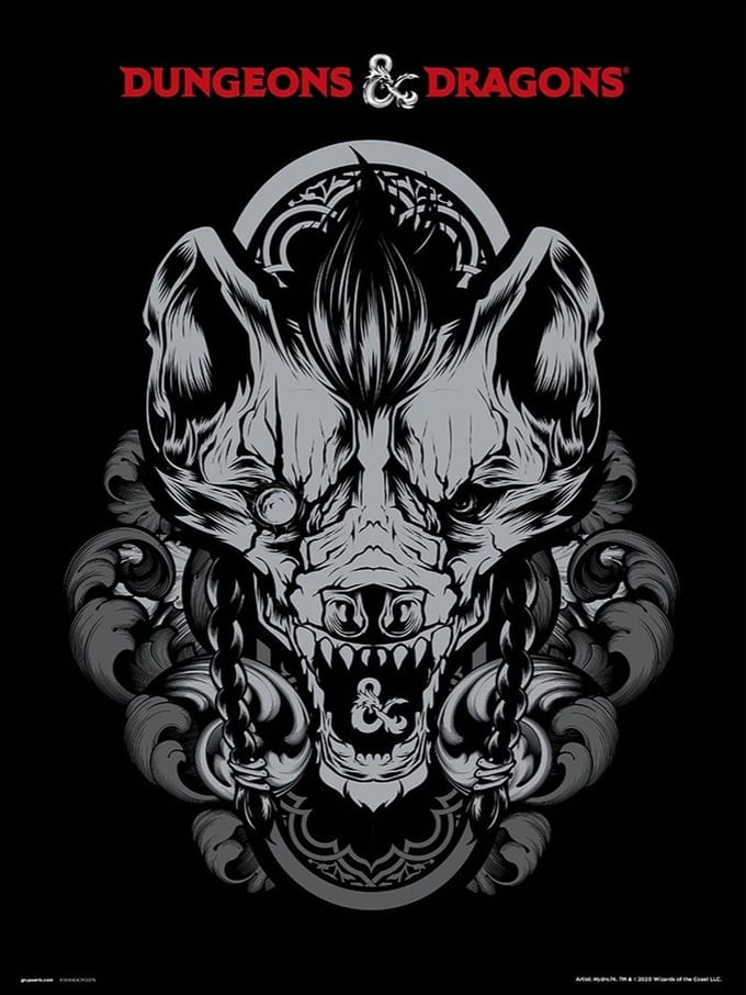 DUNGEONS & DRAGONS GNOLL - Art Collector Print 30x40 cm