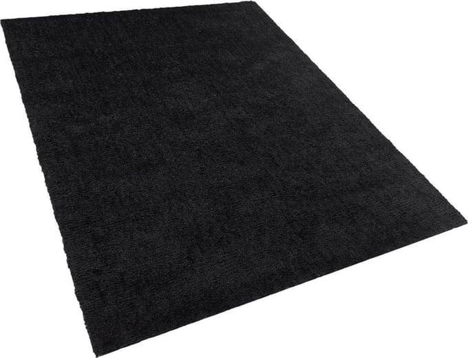 DEMRE - Shaggy vloerkleed - Zwart - 160 x 230 cm - Polyester