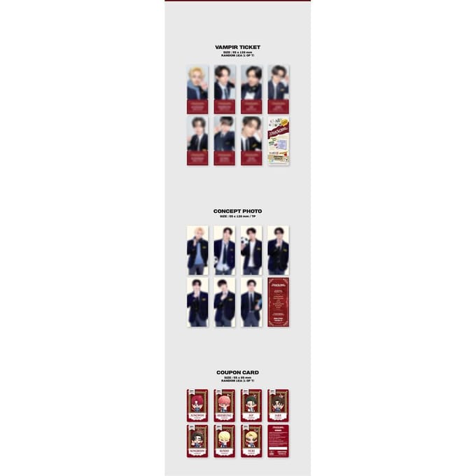 [Précommande] ENHYPEN - [Collection de Cartes Coupon ENHYPEN WORLD] version SPÉCIALE HIGH SCHOOL beige